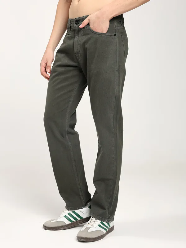 Dark_Sage_Cotton_Premium_&_Comfortable_Jeans_For_Men