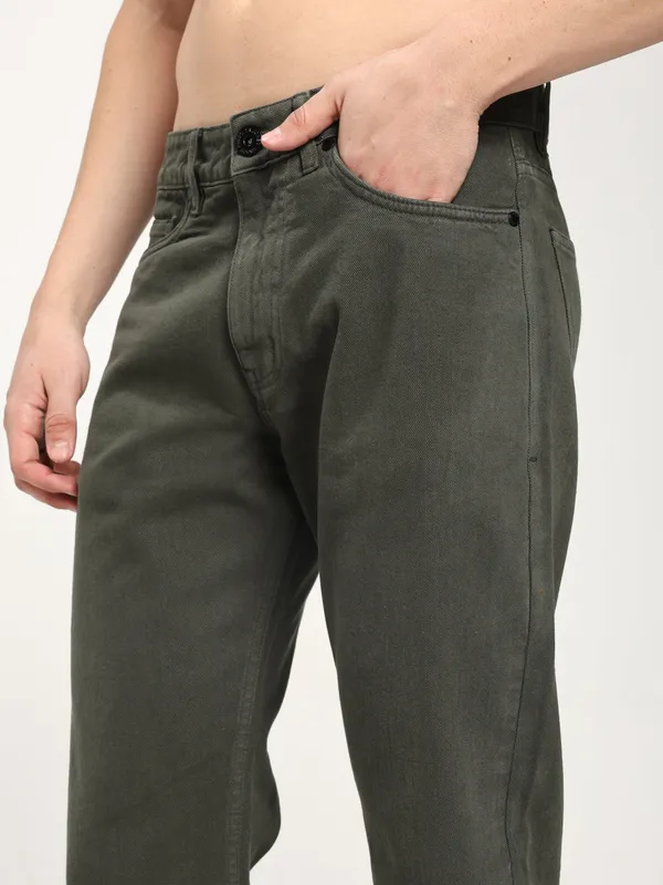 Dark_Sage_Cotton_Premium_&_Comfortable_Jeans_For_Men