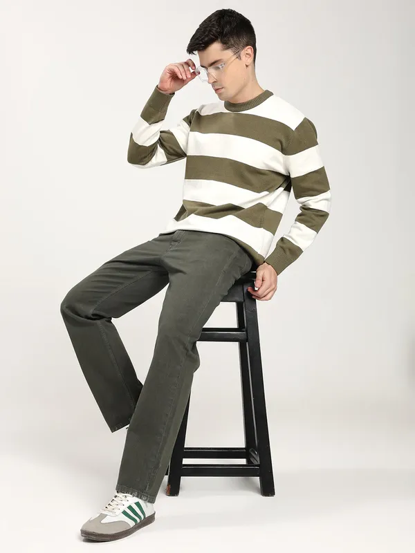 Dark_Sage_Cotton_Premium_&_Comfortable_Jeans_For_Men