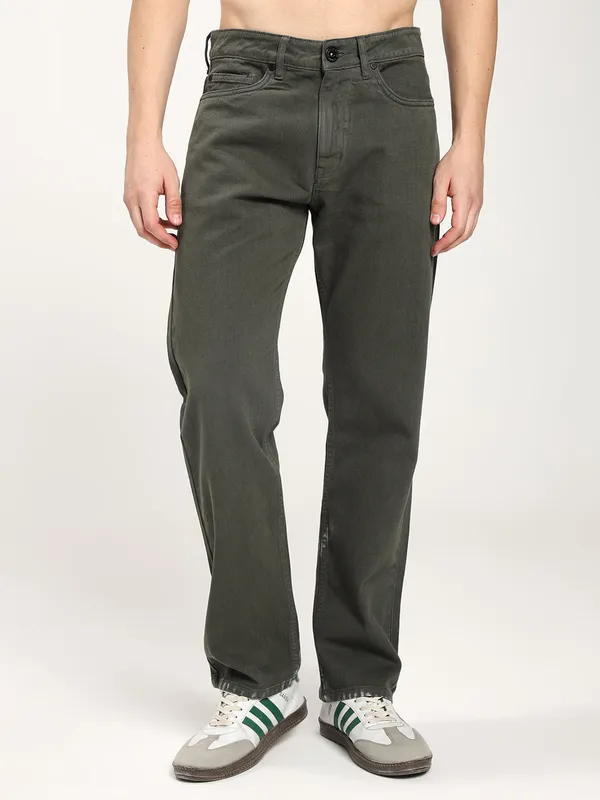 Dark_Sage_Cotton_Premium_&_Comfortable_Jeans_For_Men
