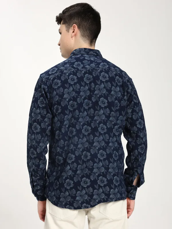 Blue_Cotton_Premium_&_Comfortable_Shirt_For_Men
