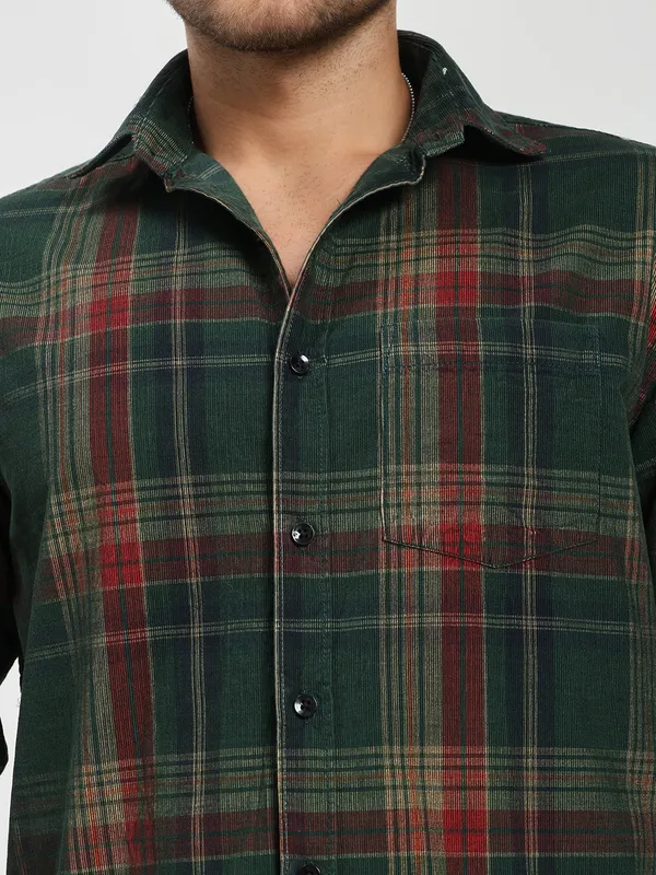 Green_&_Red_Cotton_Premium_&_Comfortable_Shirt_For_Men
