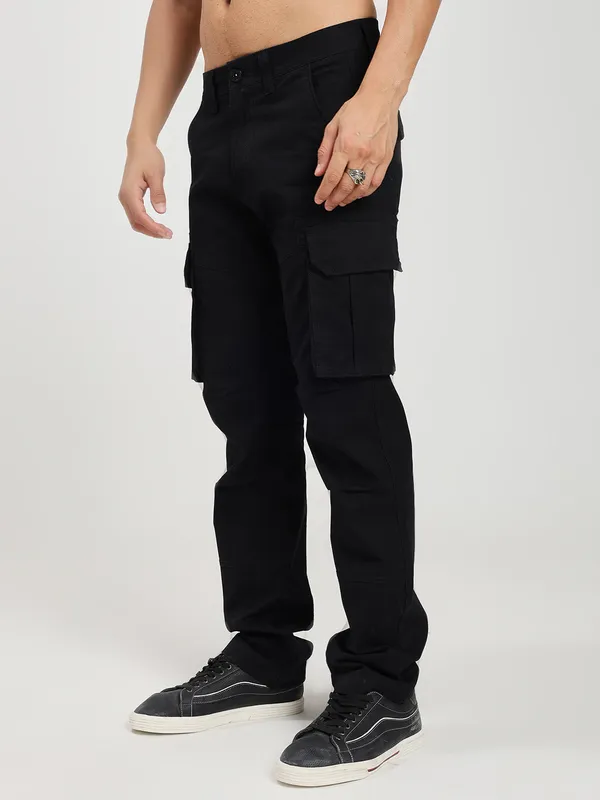 Black_Cotton_Premium_&_Comfortable_Cargo_Pant_For_Men