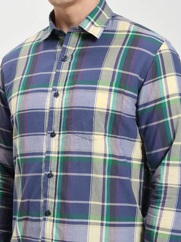 Blue_Cotton_Premium_&_Comfortable_Shirt_For_Men