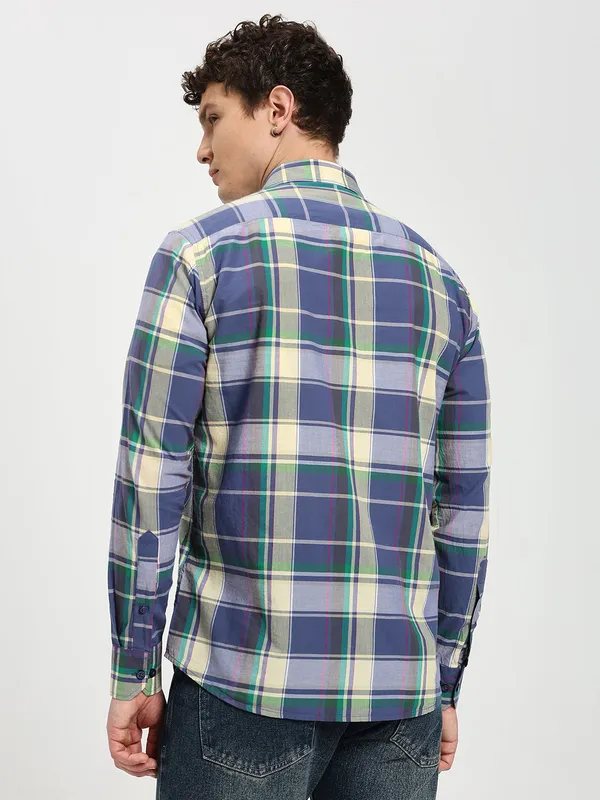 Blue_Cotton_Premium_&_Comfortable_Shirt_For_Men