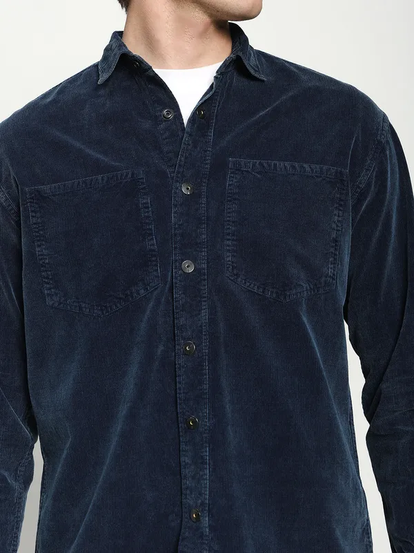 Indigo_Cotton_Premium_&_Comfortable_Shirt_For_Men