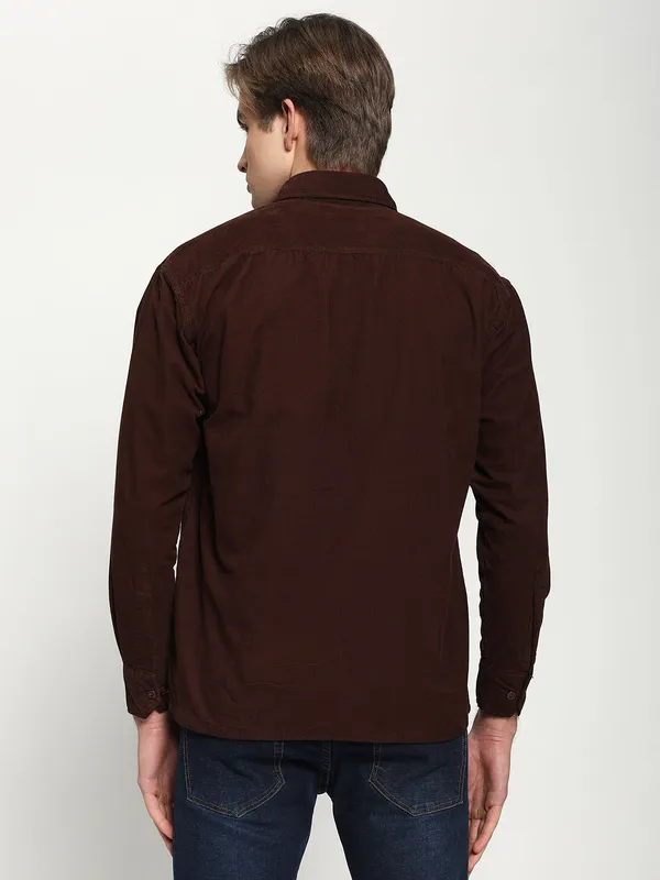 Maroon_Cotton_Premium_&_Comfortable_Shirt_For_Men