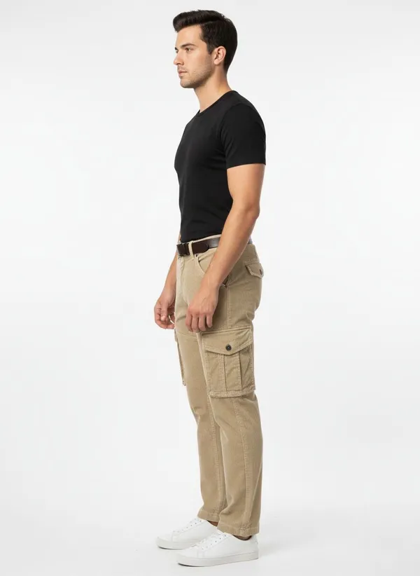 Beige_Cotton_Premium_&_Comfortable_Cargo_Pant_For_Men