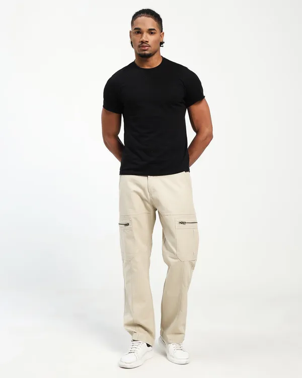 Light_Beige_Cotton_Lycra_Premium_&_Comfortable_Cargo_Pant_For_Men
