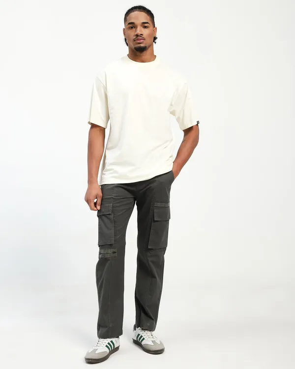 Dark_Grey_Lycra_Premium_&_Comfortable_Cargo_Pant_For_Men