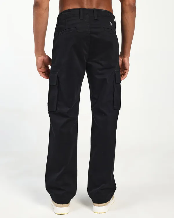 Black_Cotton_Lycra_Premium_&_Comfortable_Cargo_Pant_For_Men