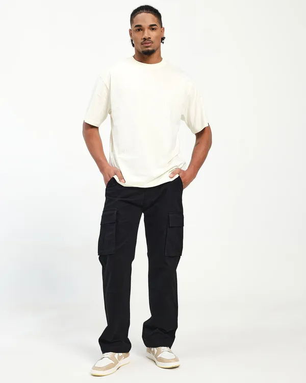 Black_Cotton_Lycra_Premium_&_Comfortable_Cargo_Pant_For_Men