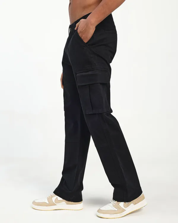 Black_Cotton_Lycra_Premium_&_Comfortable_Cargo_Pant_For_Men