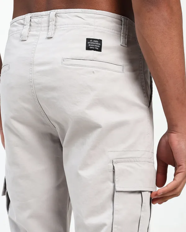 Light_Grey_Cotton_Lycra_Premium_&_Comfortable_Cargo_Pant_For_Men