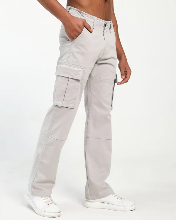 Light_Grey_Cotton_Lycra_Premium_&_Comfortable_Cargo_Pant_For_Men