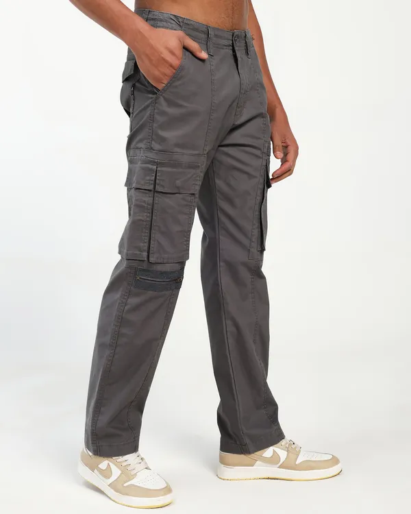 Dark_Grey_Cotton_Lycra_Premium_&_Comfortable_Cargo_Pant_For_Men