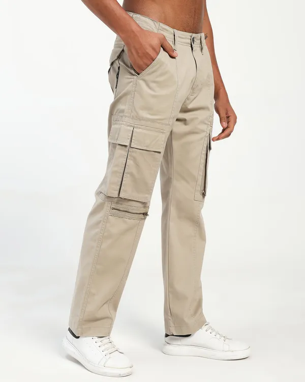 Beige_Cotton_Lycra_Premium_&_Comfortable_Cargo_Pant_For_Men