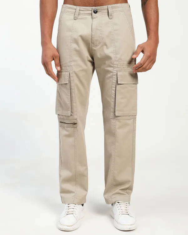 Beige_Cotton_Lycra_Premium_&_Comfortable_Cargo_Pant_For_Men