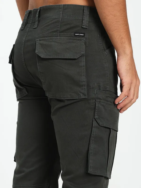 Dark_Green_Cotton_Lycra_Premium_&_Comfortable_Cargo_Pant_For_Men