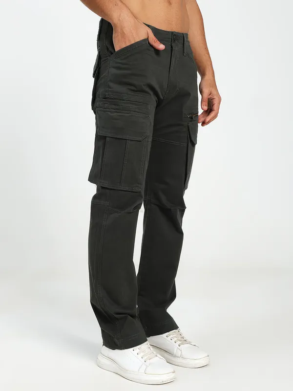 Dark_Green_Cotton_Lycra_Premium_&_Comfortable_Cargo_Pant_For_Men