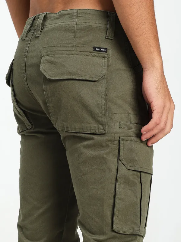 Olive_Green_Cotton_Lycra_Premium_&_Comfortable_Cargo_Pant_For_Men