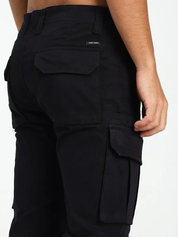 Black_Cotton_Lycra_Premium_&_Comfortable_Cargo_Pant_For_Men