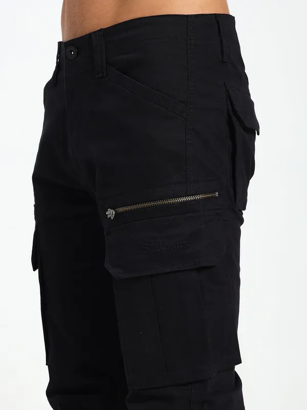 Black_Cotton_Lycra_Premium_&_Comfortable_Cargo_Pant_For_Men