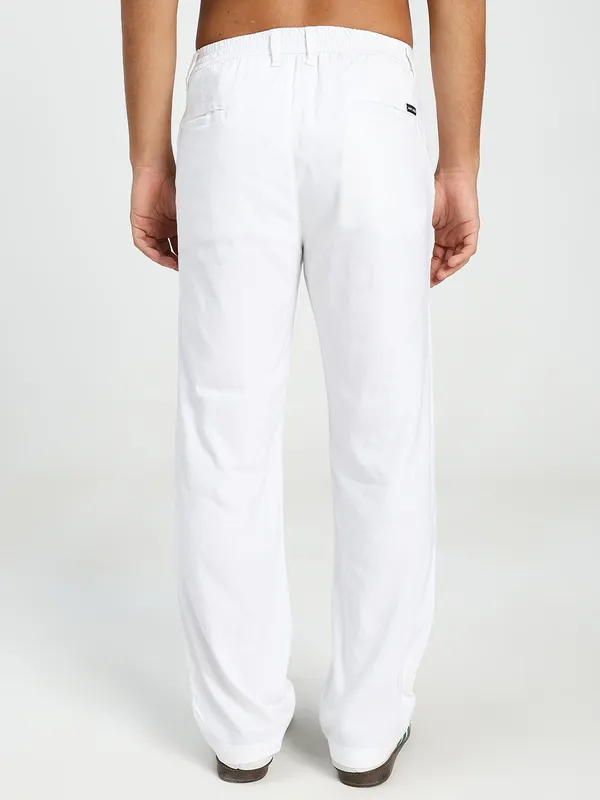 White_Cotton_Lycra_Premium_&_Comfortable_Korean_Pant_For_Men