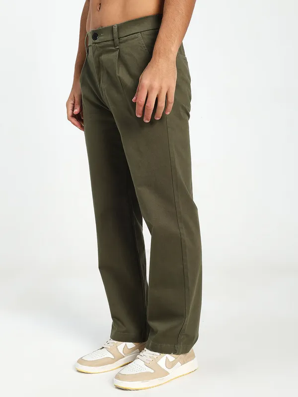 Olive_Green_Cotton_Lycra_Premium_&_Comfortable_Korean_Pant_For_Men