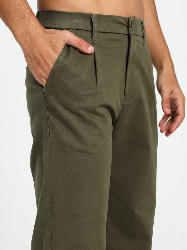 Olive_Green_Cotton_Lycra_Premium_&_Comfortable_Korean_Pant_For_Men