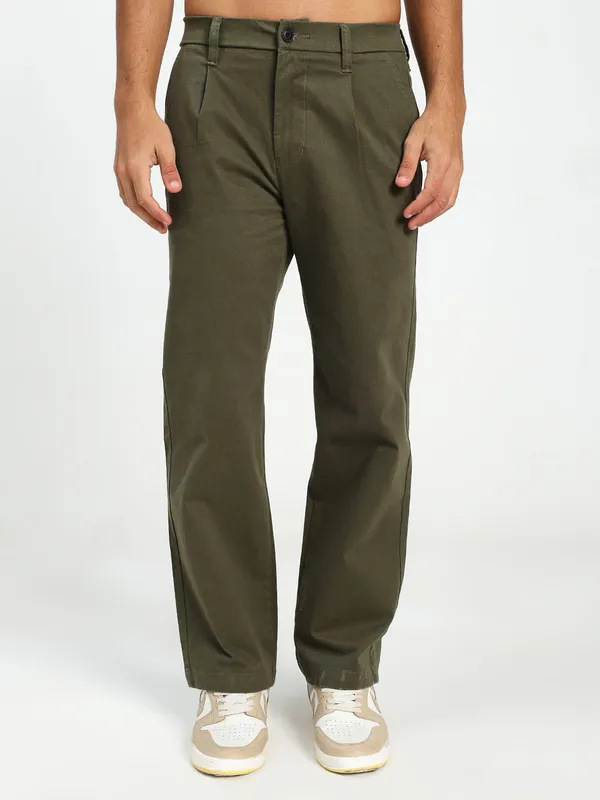 Olive_Green_Cotton_Lycra_Premium_&_Comfortable_Korean_Pant_For_Men