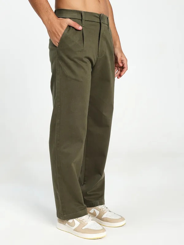 Olive_Green_Cotton_Lycra_Premium_&_Comfortable_Korean_Pant_For_Men
