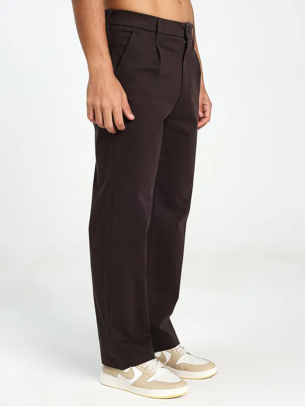 Dark_Brown_Cotton_Lycra_Premium_&_Comfortable_Korean_Pant_For_Men