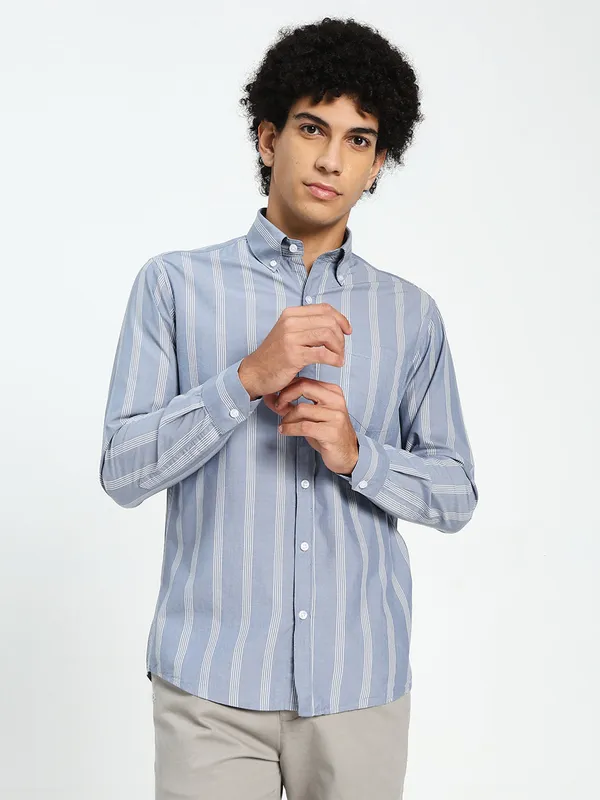 Light_Blue_Cotton_Premium_&_Comfortable_Shirt_For_Men