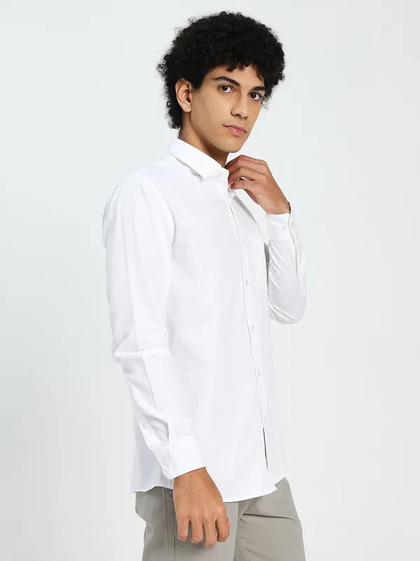 White_Cotton_Premium_&_Comfortable_Shirt_For_Men