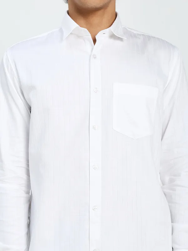 White_Cotton_Premium_&_Comfortable_Shirt_For_Men