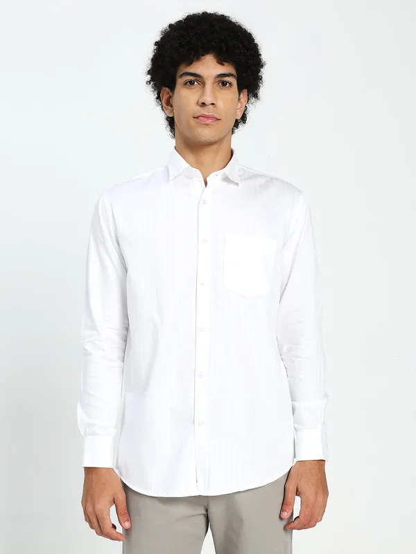 White_Cotton_Premium_&_Comfortable_Shirt_For_Men