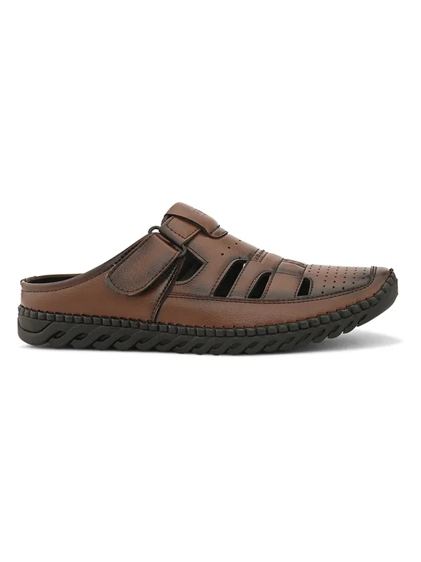 Tan_Synthetic_Leather_Breathable_Roman_Shoes_For_Men