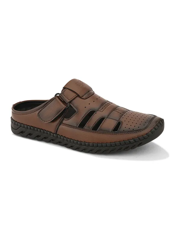 Tan_Synthetic_Leather_Breathable_Roman_Shoes_For_Men