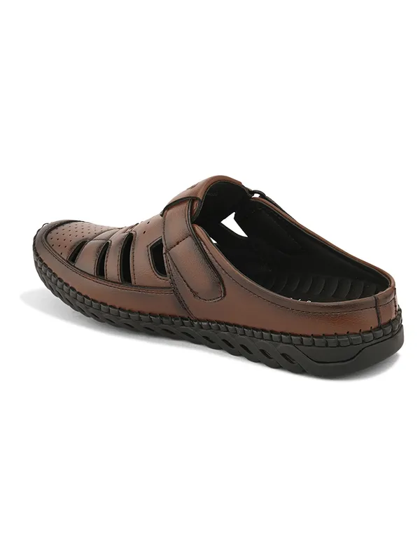 Tan_Synthetic_Leather_Breathable_Roman_Shoes_For_Men