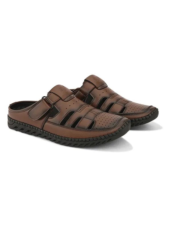 Tan_Synthetic_Leather_Breathable_Roman_Shoes_For_Men