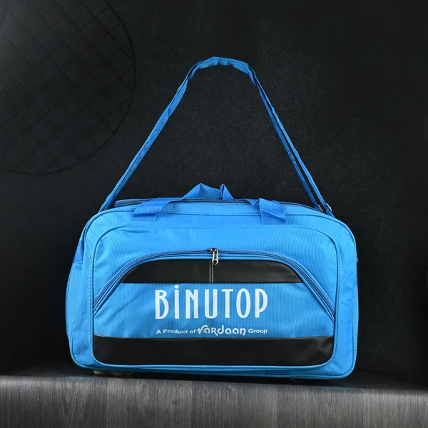 BINUTOP_Heavy_Dutty_Fabric_Travel_Luggage_Duffle_Bag_(Blue,_50_litres_25Inch)