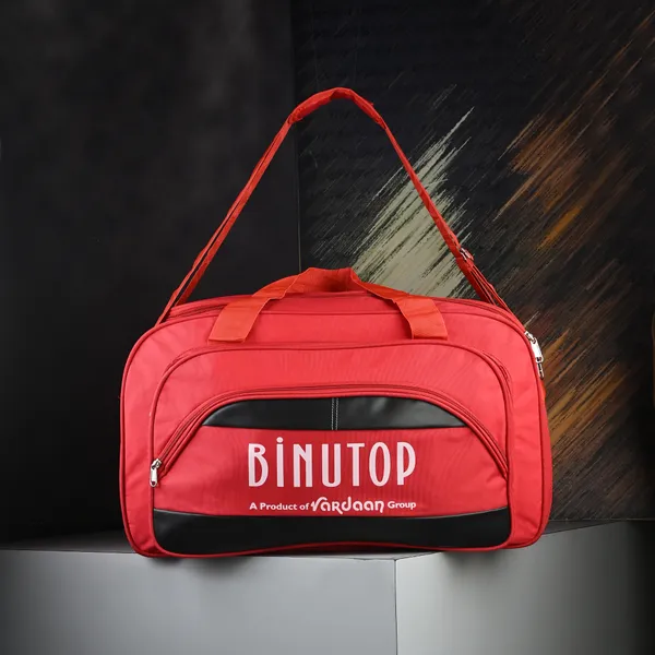 BINUTOP_Heavy_Dutty_Fabric_Travel_Luggage_Duffle_Bag_(Red,_50_litres_25Inch)