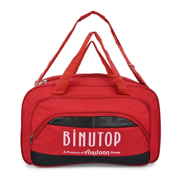 BINUTOP_Heavy_Dutty_Fabric_Travel_Luggage_Duffle_Bag_(Red,_50_litres_25Inch)