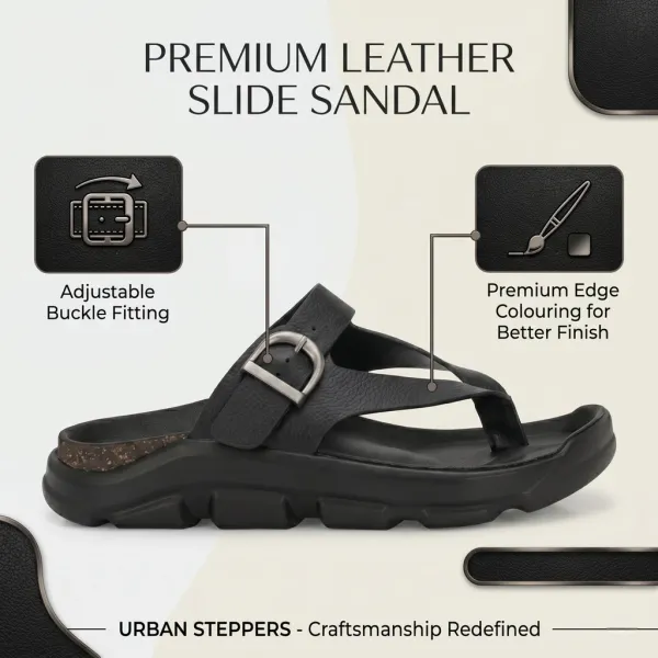 BLACK_Synthetic_Leather_Breathable_Pu_Insole_Slipper_For_Men