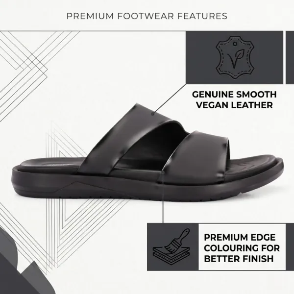 BLACK_Synthetic_Leather_Breathable_Pu_Insole_Slipper_For_Men