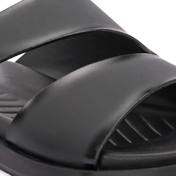 BLACK_Synthetic_Leather_Breathable_Pu_Insole_Slipper_For_Men