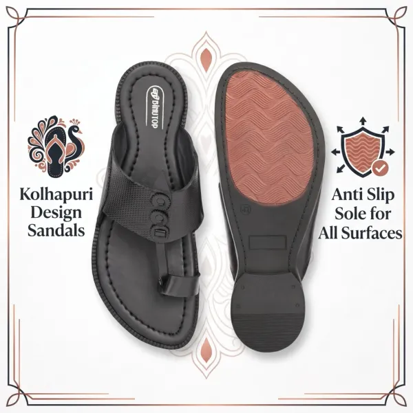 Black_Men's_Leather_Kolhapuri_Design_Sandals_–_Toe_Loop_Slip-On_Ethnic_Slippers_with_Anti-Slip_Sole