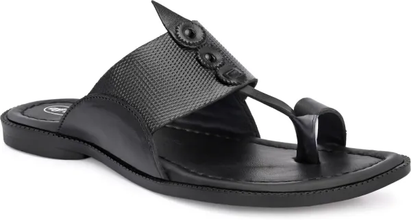 Black_Men's_Leather_Kolhapuri_Design_Sandals_–_Toe_Loop_Slip-On_Ethnic_Slippers_with_Anti-Slip_Sole