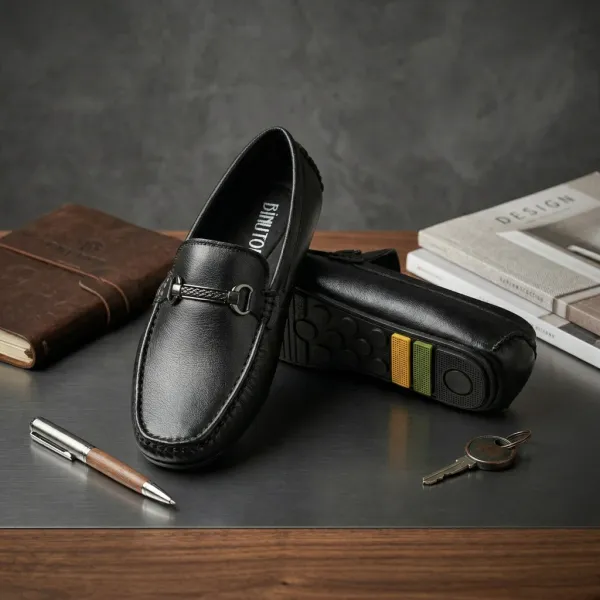 Black_Soft_Cushioned_Padded_Crafted_Black_Loafers_